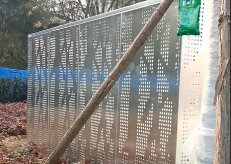 武汉景观冲孔铝扣板安装